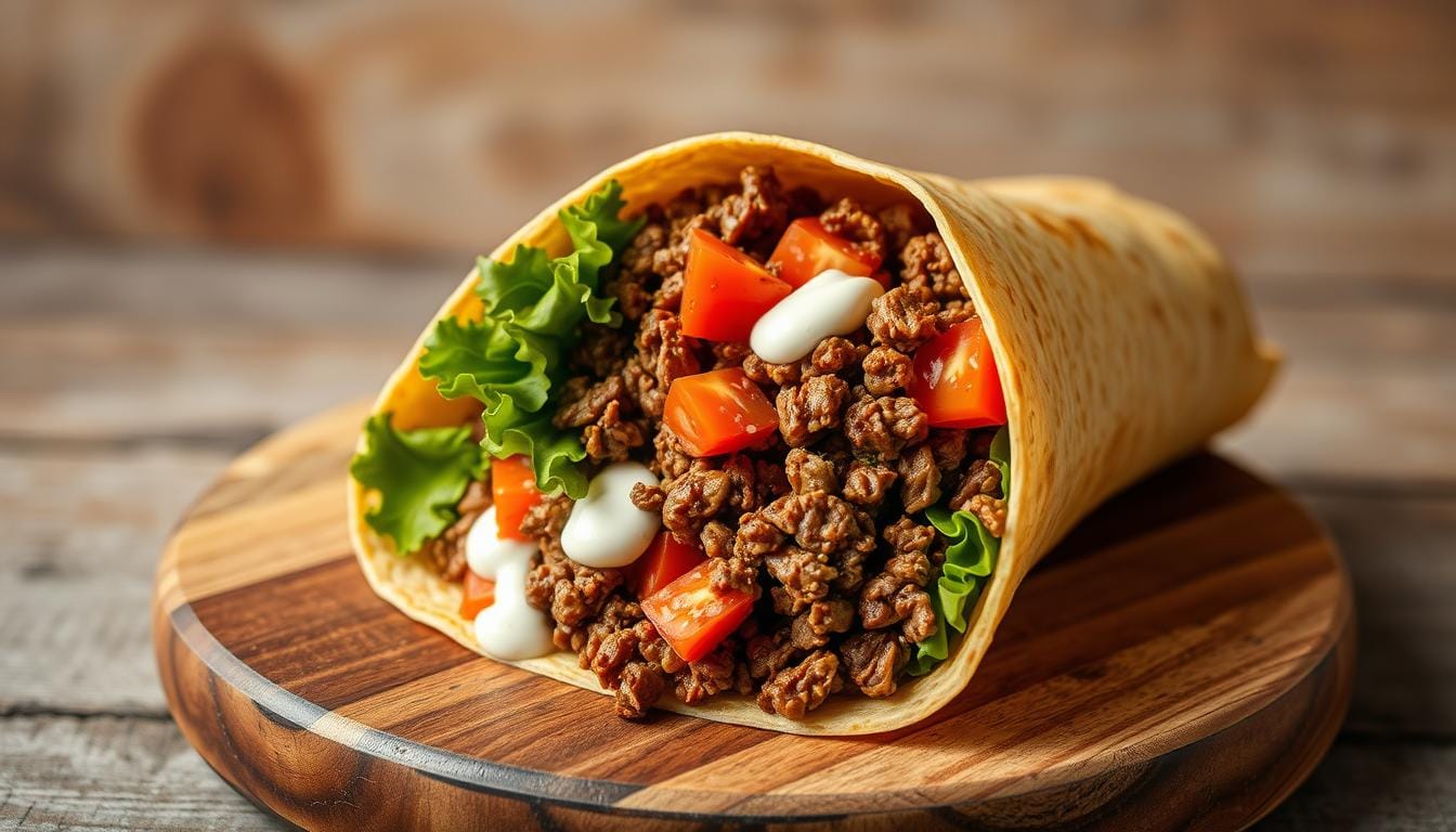 wraps mit hackfleisch